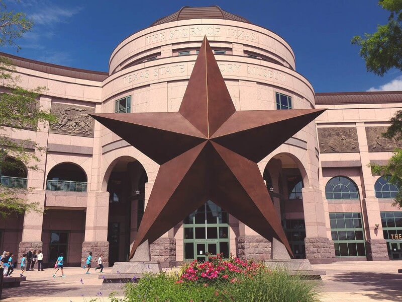 a picture of the bullock texas state history in austin texas.