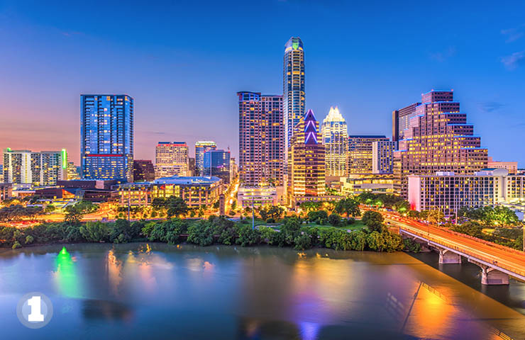 Austin at dusk